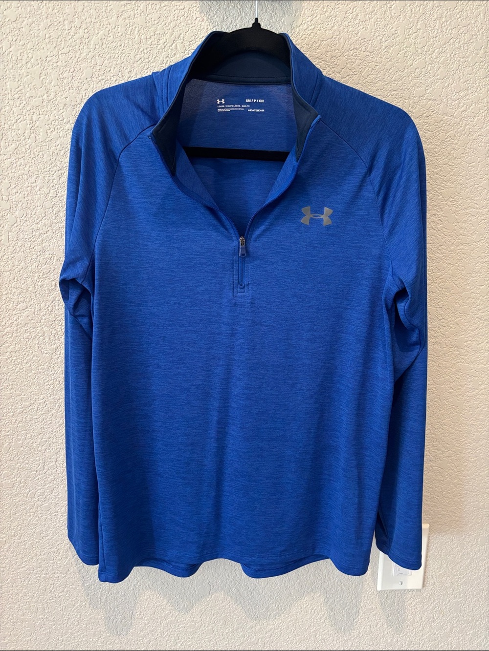 Men’s Small Under Armour Royal Blue Quarter-Zip Performance Pullover
